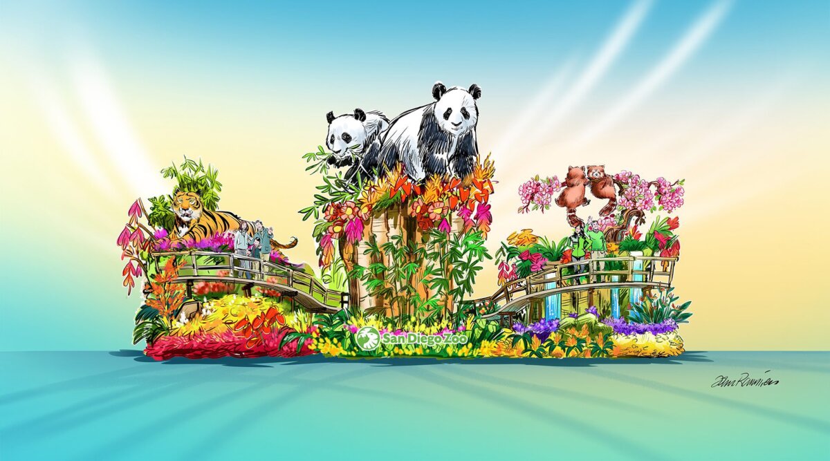 San Diego Zoo Wildlife Alliance participará en el 136º Desfile de las Rosas