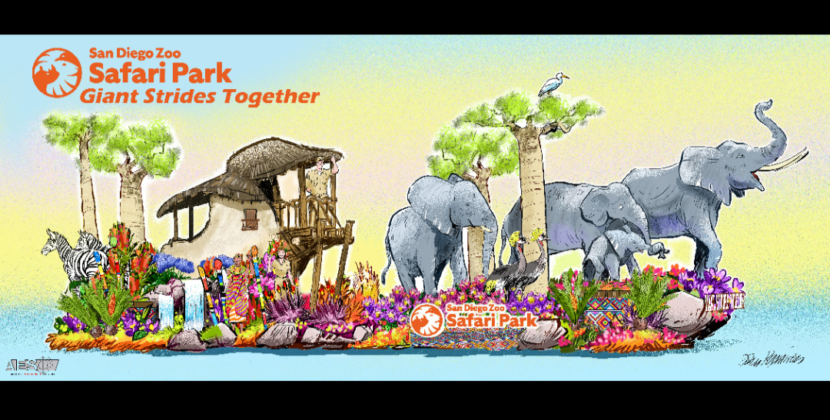 Fundación San Diego Zoo Wildlife Alliance participará en el 137º Desfile de las Rosas