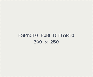 Espacio publicitario 300 x 250